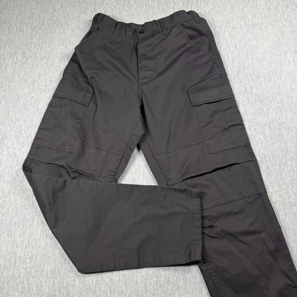 Advantex Cargo Pants Men Small Regular Black Tactical Military BDU Combat Utilit